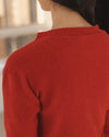 BASERANGE 25 autumn and winter layered sweater France BAS-PUTS-RC-AU25-MELOGRANO RED